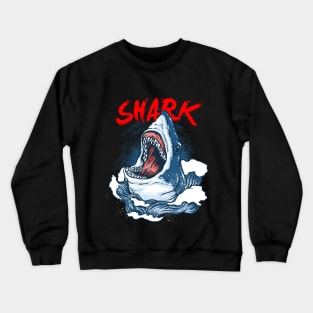 Shark fish wild Crewneck Sweatshirt